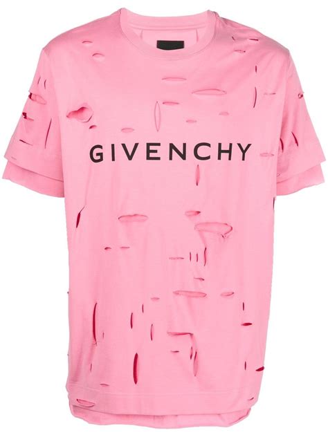 givenchy ripped white t shirt|Givenchy t shirt euro.